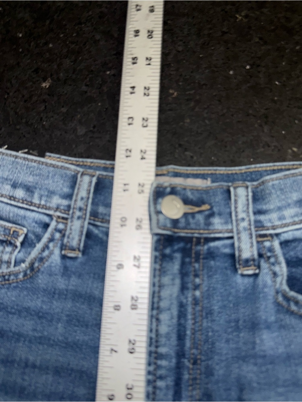 NEW Joe's High Rise Wide-Leg Raw Hem Empower Medium Wash Denim Blue Jeans 26x32 - Picture 10 of 12